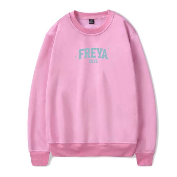 Freya Skye Logo  Merch Crewneck Sweatshirts Winter Unisex Fashion Long Sleeve Stylish Y2K Design Top
