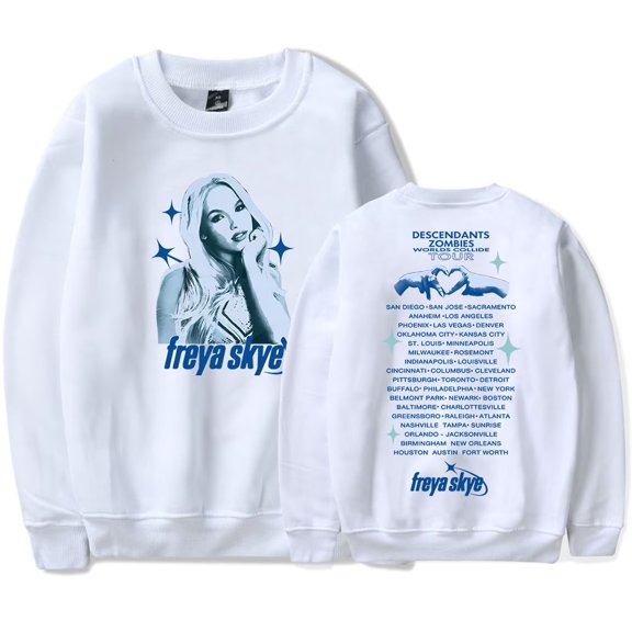 Freya Skye Merch 2025 Tour Print Sweatshirt – Unisex Crewneck Graphic Pullover , Streetwear Concert Outfit Gift for Music Lovers