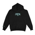 thumbnail image 1 of Freya Skye Merch Collegiate Hoodie Merch Long Sleeve Unisex Black Sweatshirt Casual Pullover Casual Streetwear Top, 1 of 5