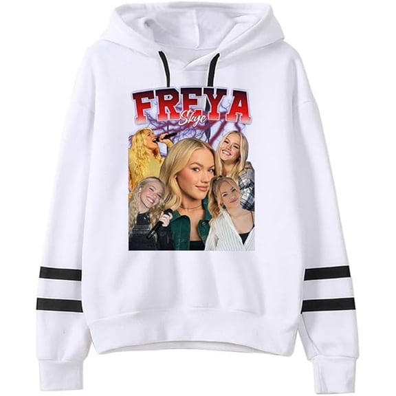 Freya Skye Merch Fashion Hoodie For Men And Women - Pocketless Double-Sleeve Casual Sweatshirt