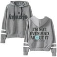 thumbnail image 1 of Freya Skye Merch “Not Even Mad About lt” Print Hoodie – Unisex Pocketless Pullover Sweatshirt, Casual Streetwear Gift for Music Lovers, 1 of 6