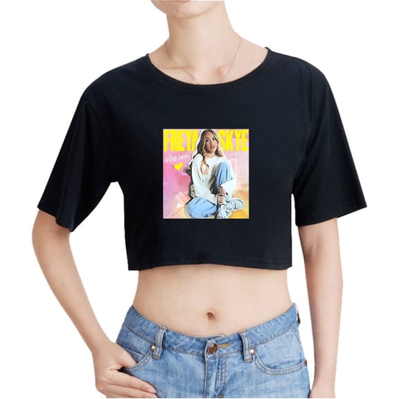 Freya Skye Merch Shirt Vintage Crop Top T-Shirt Fashion O-Neck Tops Oversize Tshirt Fashion Women Tee Y2k Top
