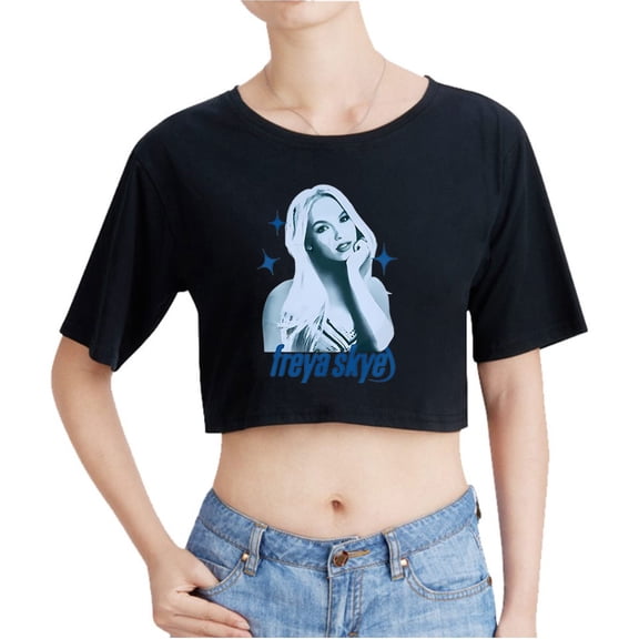 Freya Skye Merch Shirt Vintage Crop Top T-Shirt Fashion O-Neck Tops Oversize Tshirt Fashion Women Tee Y2k Top