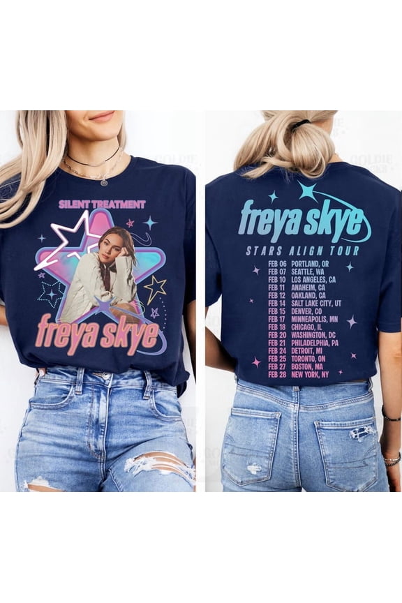 Freya Skye Merch Shirt Vintage Unisex Tee Outdoor Tee Tops Fashion y2k Top