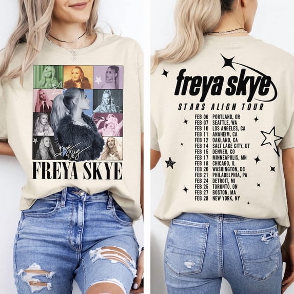 Freya Skye Merch Shirt Vintage Unisex  Tee Outdoor Tee Tops Fashion y2k Top