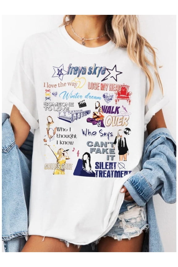 Freya Skye Merch Shirt Vintage Unisex Tops Tee Jersey Outdoor Tee Fashion y2k Top