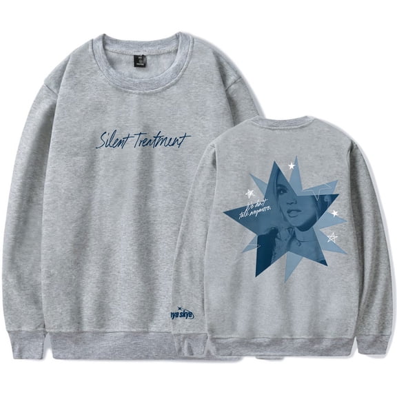 Freya Skye Merch Silent Treatment Crewneck Women Men Long Sleeve Streetwear Casual Sweatshirt