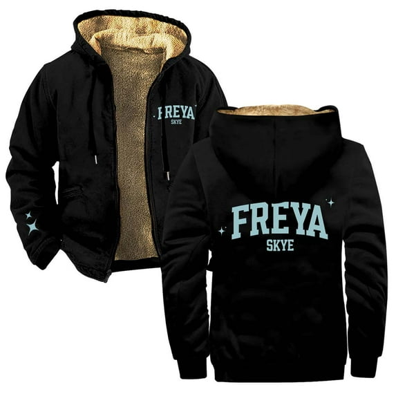 Freya Skye Merch Zipper Hoodies Women Men Jacket Parkas Long Sleeve Fashion Streetwear Coat