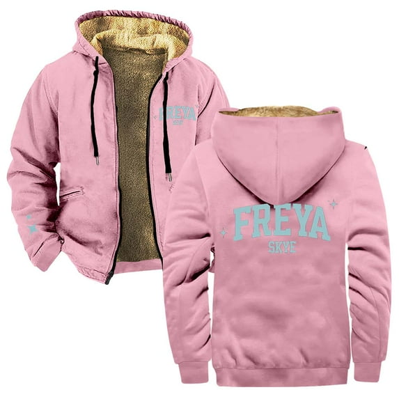 Freya Skye Merch Zipper Hoodies Women Men Jacket Parkas Long Sleeve Fashion Streetwear Coat