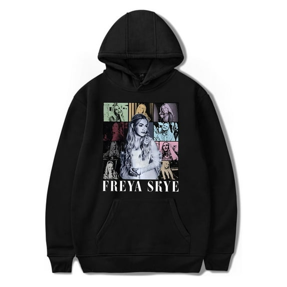 Freya Skye Music Tour Vintage  Hooded Drawstring Pocket Sweatshirt Men/women fashion outfits