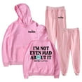 thumbnail image 1 of Freya Skye Not Even Mad About It Hoodie Jogger Pants Two Piece Set Sweatshirts+Sweatpants Men Women's Set, 1 of 3