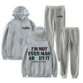 thumbnail image 1 of Freya Skye Not Even Mad About It Hoodie Jogger Pants Two Piece Set Sweatshirts+Sweatpants Men Women's Set, 1 of 3