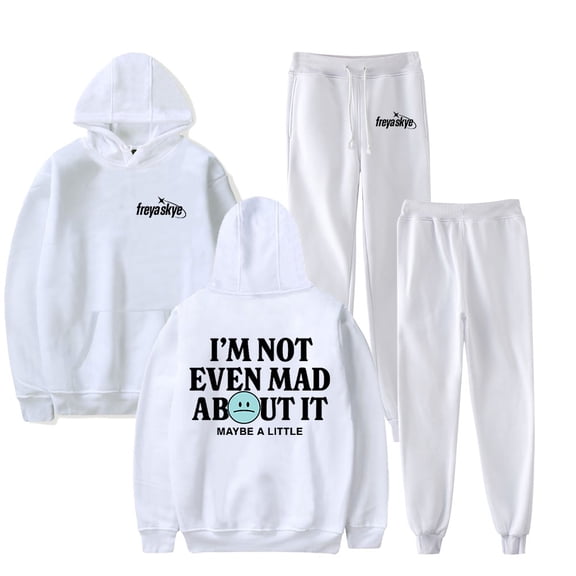 Freya Skye Not Even Mad About It Men/Women Fall Suit Hoodies Sportswear Hooded Ankle Banded Pant Two Piece Set