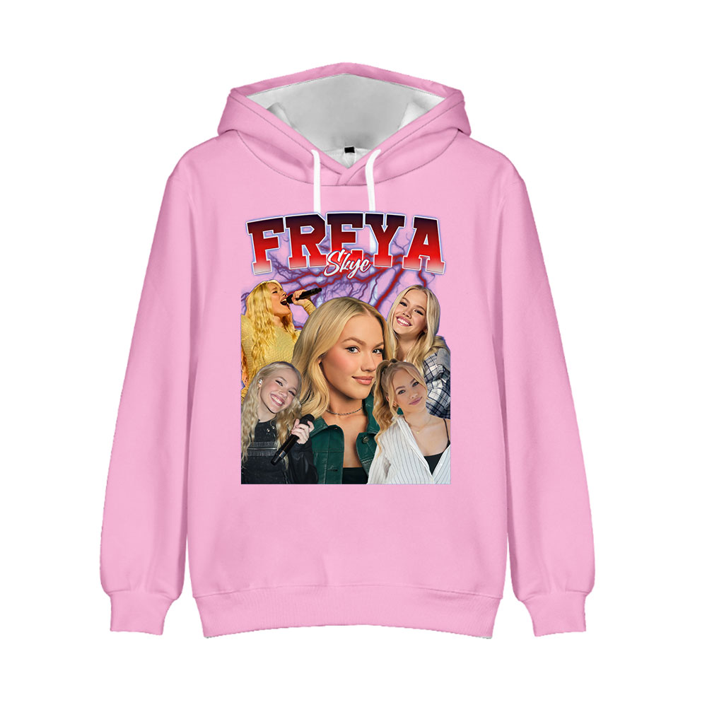 Freya Skye Pic Merch Bagless Hoodie Sweatshirt Streetwear Unisex Winter Freya Skye Pic Merch Bagless Hoodie Sweatshirt Streetwear Unisex Winter