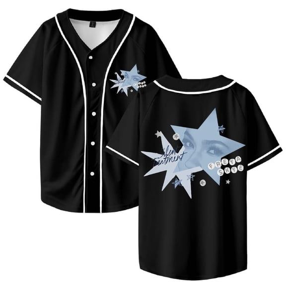 Freya Skye Silent Treatment Merch Baseball Jersey Shirt V-Neck Women Men Short Sleeve Streetwear Clothes