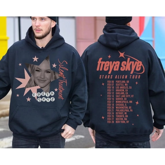 Maglietta Freya Skye Stars Align Tour 2026 – Stampata Moda Retrò, Maniche Corte, Unisex In Cotone, Taglie XS-3XL, Perfetta Per Tutte Le Stagioni