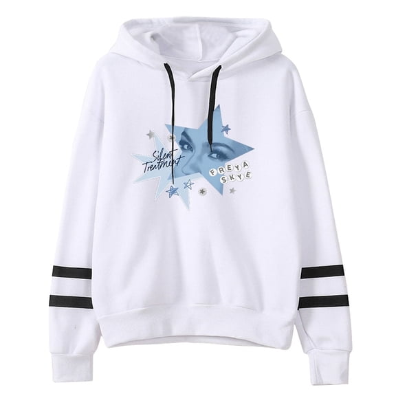 Freya Skye Silent Treatment Unisex Hoodie Sweatshirt, Long Sleeve Hooded Pullover, Trendy Streetwear for Men and Women