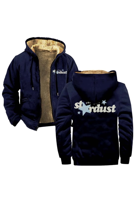 Freya Skye Stardust Zipper Hoodies Women Men Jacket Parkas Long Sleeve Streetwear Coat