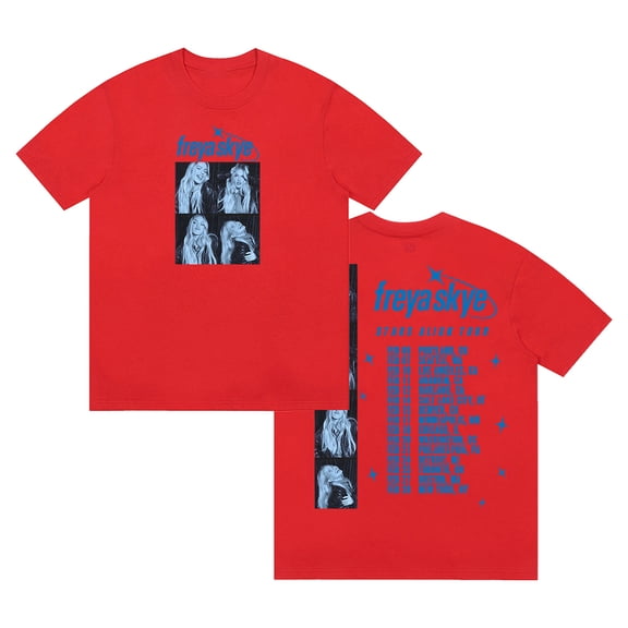 Freya Skye Stars Align Tour 2026 T-shirt Crewneck Short Sleeve Cotton Tee Men Women Streetwear Tops