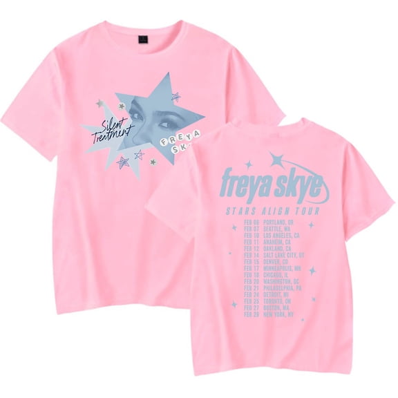 Freya Skye Stars Align Tour 2026 T-shirt Women Men Crewneck Short Sleeve Casual Fashion Tee