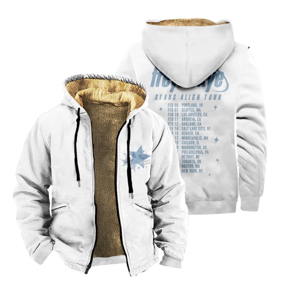 Freya Skye Stars Align Tour 2026 Zipper Jacket Long Sleeve Winter Parka Women Men Casual Fashion Coat