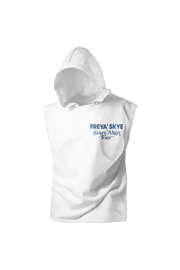 Freya Skye Stars Align Tour Hooded Tank Top Unisex Sleeveless Casual Streetwear Tops