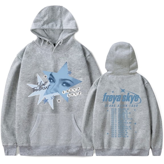 Freya Skye Stars Align Tour Hooded music concert outfits Drawstring Pocket Sweatshirt Men/women pop Pullover