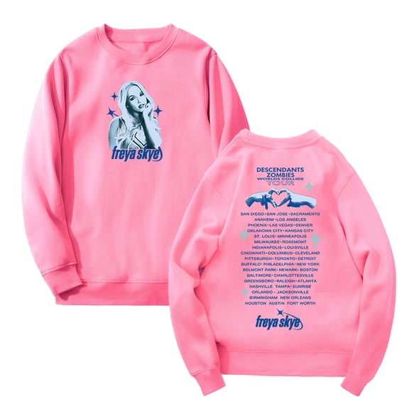 Freya Skye Tour 2025 Crewneck Long Sleeve Streetwear Men Women Pullover Sweatshirt