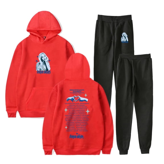 Freya Skye Tour Hoodie Jogger Pants Two Piece Set Sweatshirts Sweatpants Men Women Outfit Sets