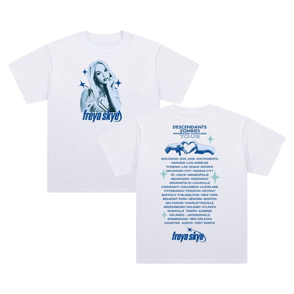 Freya Skye Tour T-shirt Crewneck Short Sleeve Cotton Tee Men Women Streetwear Tops