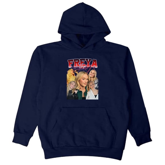 Freya Skye Vintage Hoodie Long Sleeve Streetwear Men Women Hooded Sweatshirts