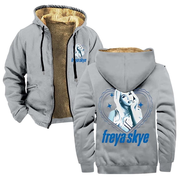 Freya Skye Zipper Hoodies Women Men Jacket Parkas Long Sleeve Fashion Streetwear Coat