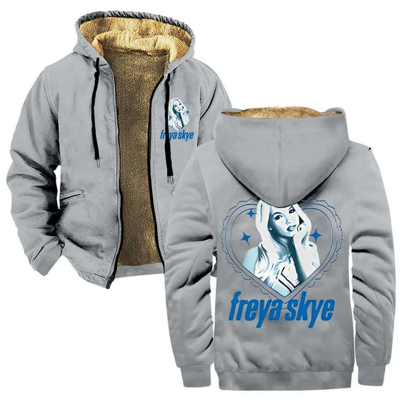 Freya Skye Zipper Hoodies Women Men Jacket Parkas Long Sleeve Fashion Streetwear Coat