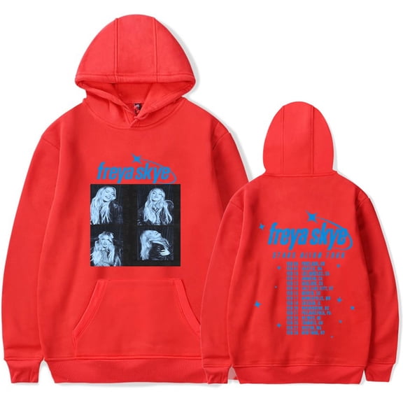 Freya Skye merch Stars Align Tour Hooded pop music outfits  Drawstring Pocket Sweatshirt Men/women  fashion  Pullover