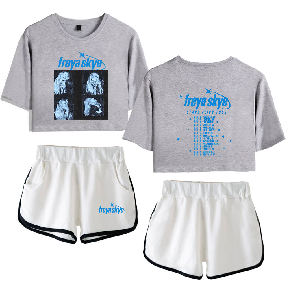 Freya Skye merch Stars Align Tour crop sets for women midriff-baring ...