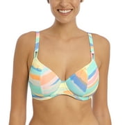 Freya Summer Reef Plunge Underwire Bikini Top (204802),28FF,Aqua