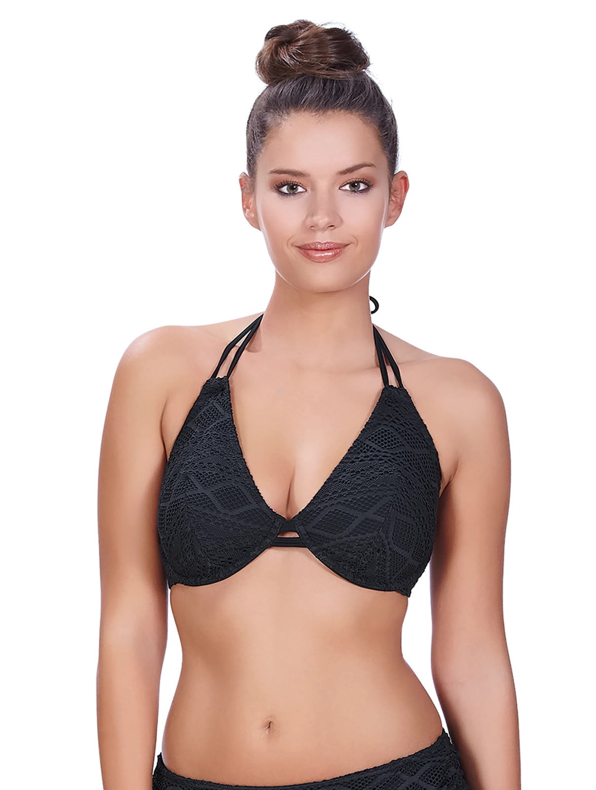 A.Che Underwire Halter Bikini Top Size T6 (L 38D, 36DD, 34E, 32F)