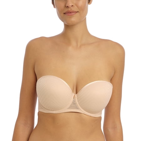 Freya Tailored Strapless Molded Underwire Bra (401109),28D,Natural Beige