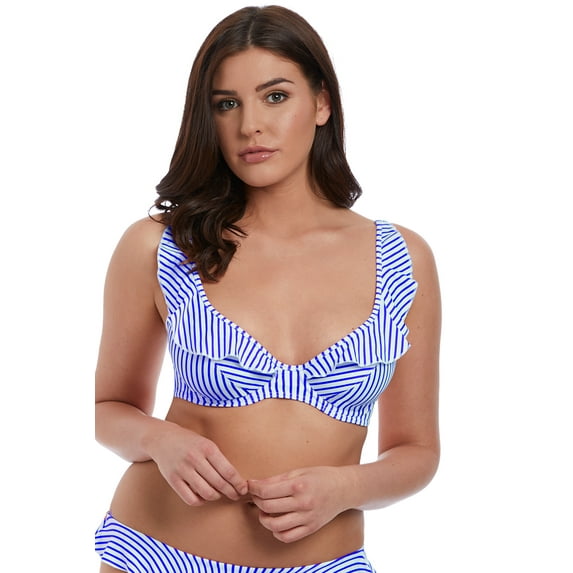 Freya Totally Stripe Underwired High Apex Bikini Top AS6550