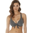 thumbnail image 1 of Freya Womens Beach Hut Underwire High Apex Bikini Top, 30J, Black, 1 of 4