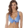 thumbnail image 1 of Freya Womens Beach Hut Underwire High Apex Bikini Top, 32GG, Blue Moon, 1 of 4