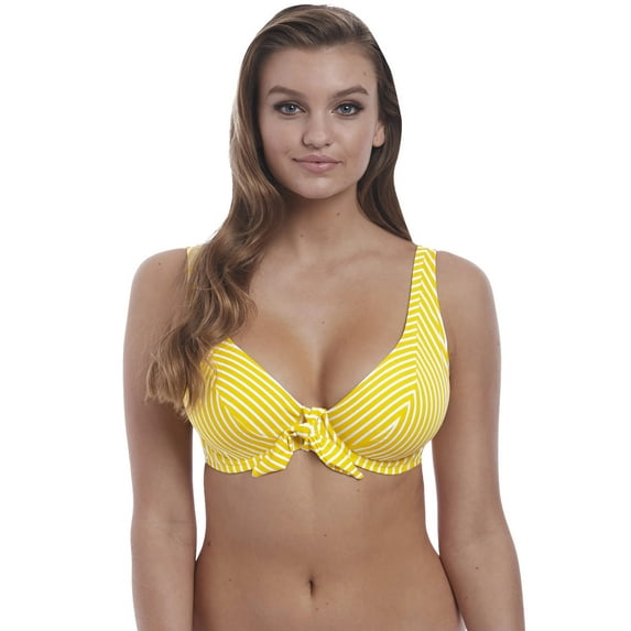 Freya Womens Beach Hut Underwire High Apex Bikini Top, 32J, California
