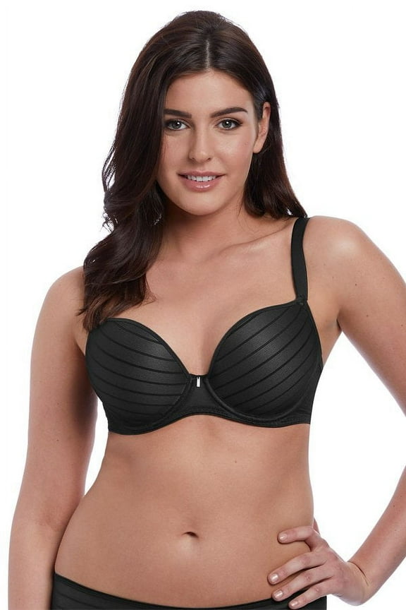 Womens Cameo Underwire Deco Moulded Plunge Bra