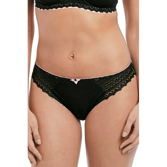 Freya Womens Daisy Lace Brief, M, Noir