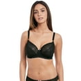 thumbnail image 1 of Freya Womens Daisy Lace Underwire Balcony Bra, 30F, Noir, 1 of 6
