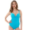 thumbnail image 1 of Freya Womens Deco Swim Underwire Moulded Swimsuit, 38DD, Aqua Marine, 1 of 4