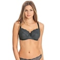 thumbnail image 1 of Freya Womens Fancies Underwire Balcony K Cup Bra, 36K, Graphite, 1 of 19
