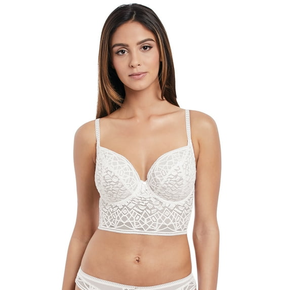 Freya Womens Soiree Lace underwire Bralette, 32F, White