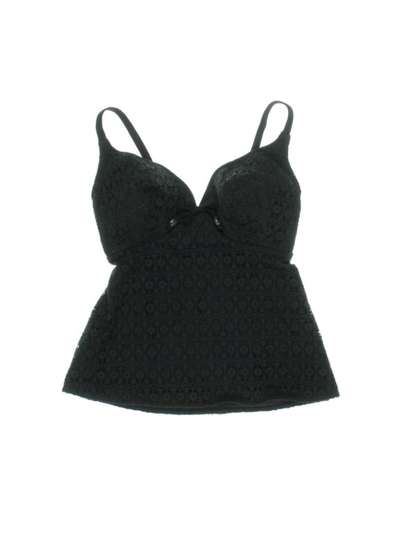 Spirit Wire-Free Tankini Top, 30FF, Black