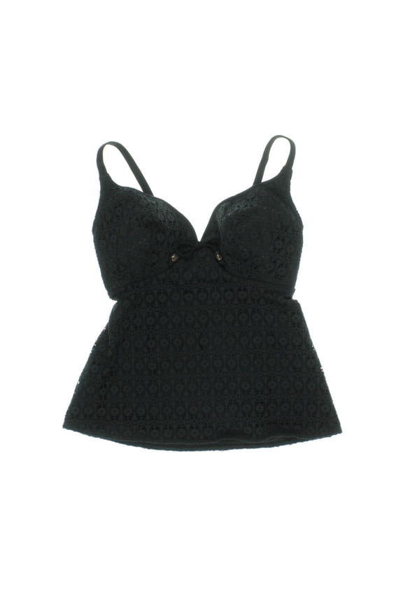 Spirit Wire-Free Tankini Top, 30FF, Black